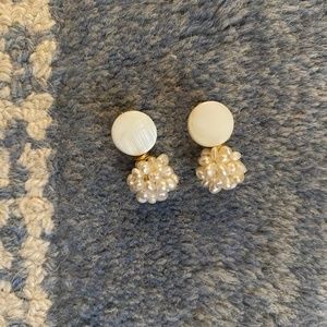Faux Pearl Drop Earrings